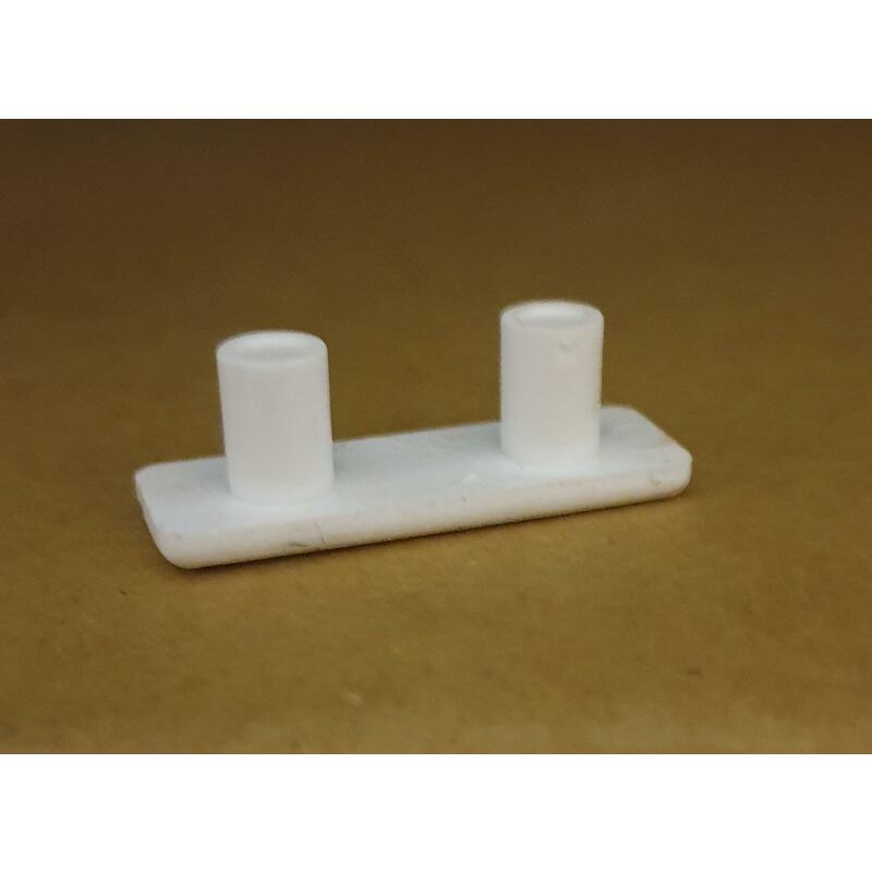ACHTERSTUKJE VOOR STOOTHAAK PVC WIT