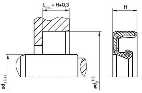 OLIEKEERRING - WA - DIN 3760 32X45X6