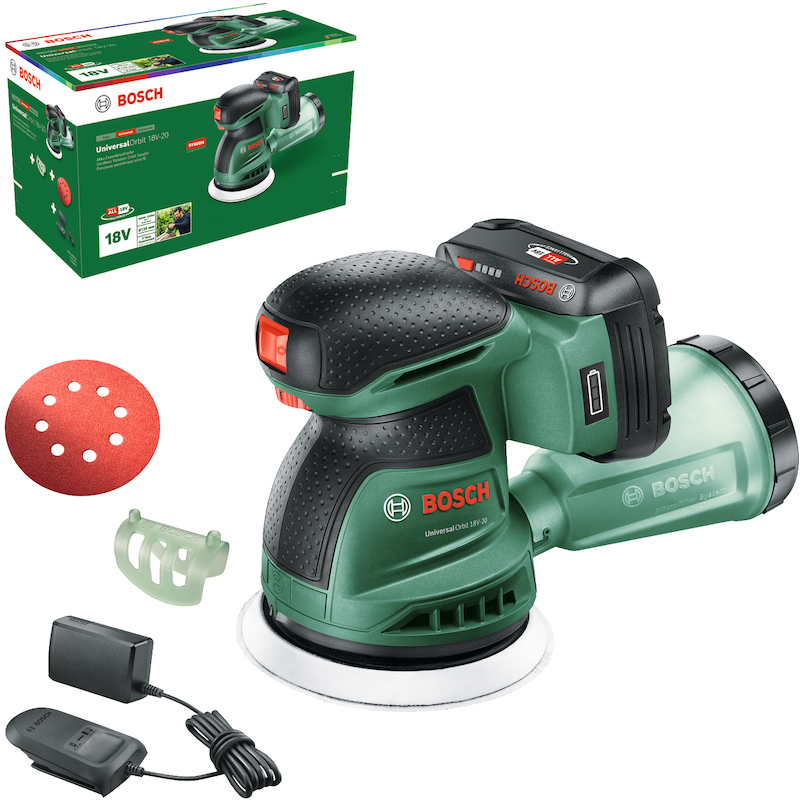 Bosch - Excentrische accuschuurmachine - UniversalOrbit 18V-20 - 18 V - 1x 2,0 Ah - ø 125 mm - 08119720