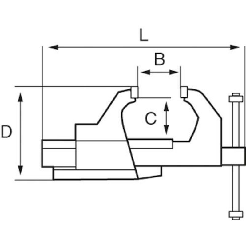 ETAU D'ETABLI 175MM         834V-7           BAHCO