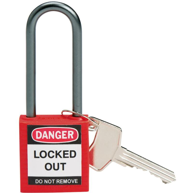 COMP SAFE PADLOCK 32MM SHA KD RED/6    BRADY   6ST