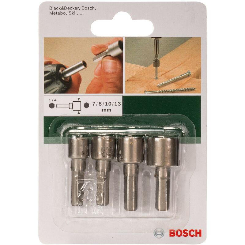 SET DOUILLES 1/4"           2609255904  (4PC)BOSCH