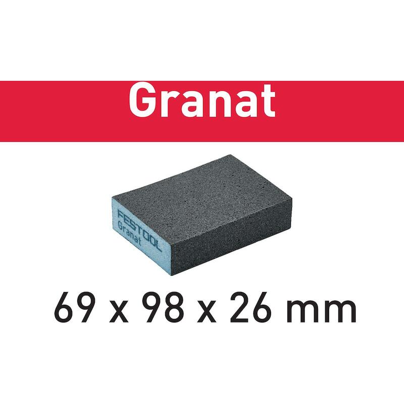 SCHUURBLOK 69X98X26 120 GR/6 GRANAT - 201082 - FESTOOL