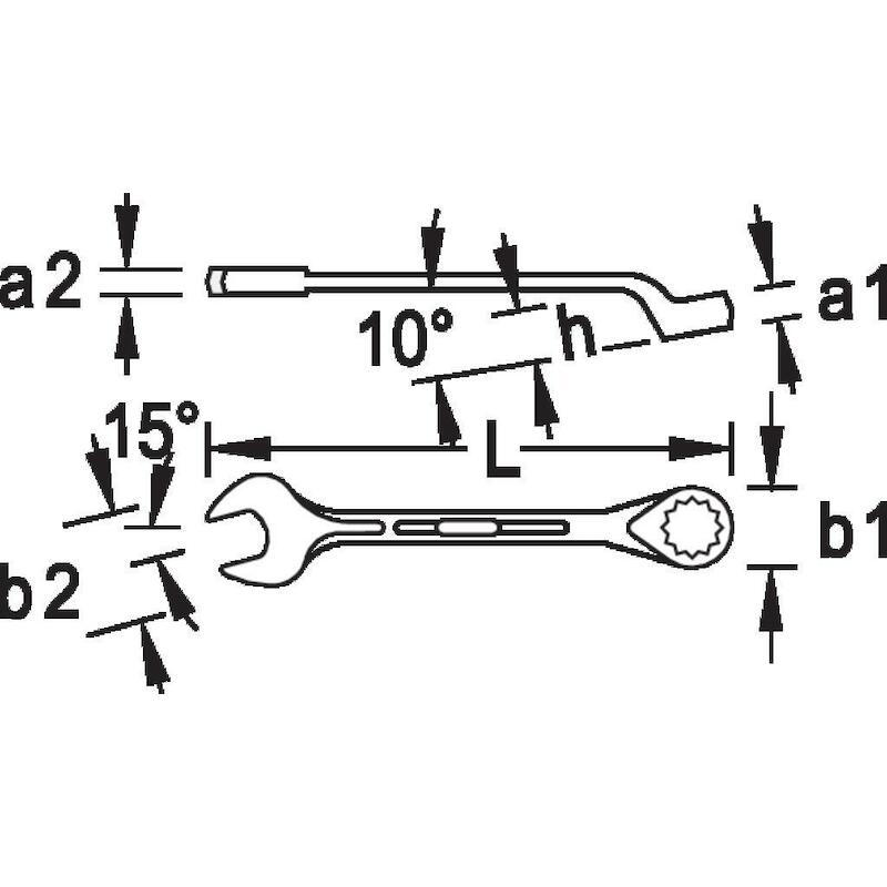 CLÉ MIXTE 10MM              1 B PROFIL-UD   GEDORE