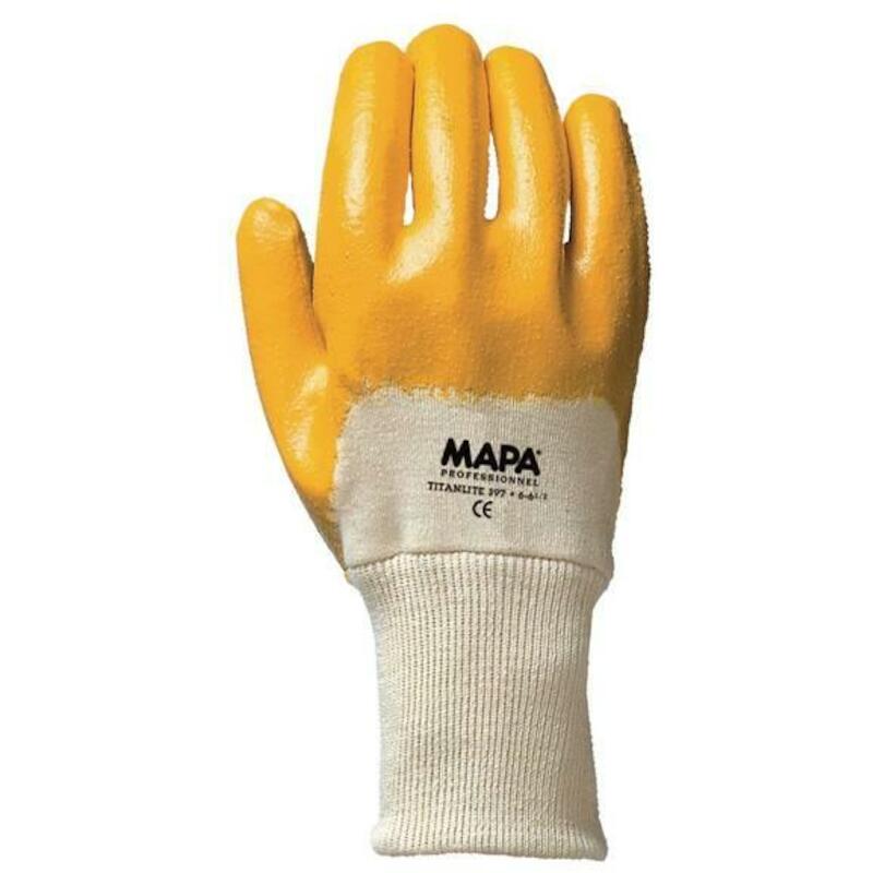 GANT NITRILE JAUNE          TITAN 397      10 MAPA