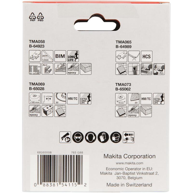 KIT CARRELAGE STARLOCK      B-67496   (4PC) MAKITA