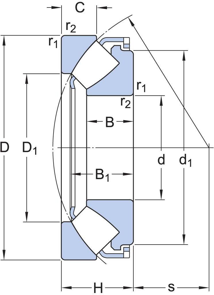 TONTAATSLAGER - SKF 29348 E
