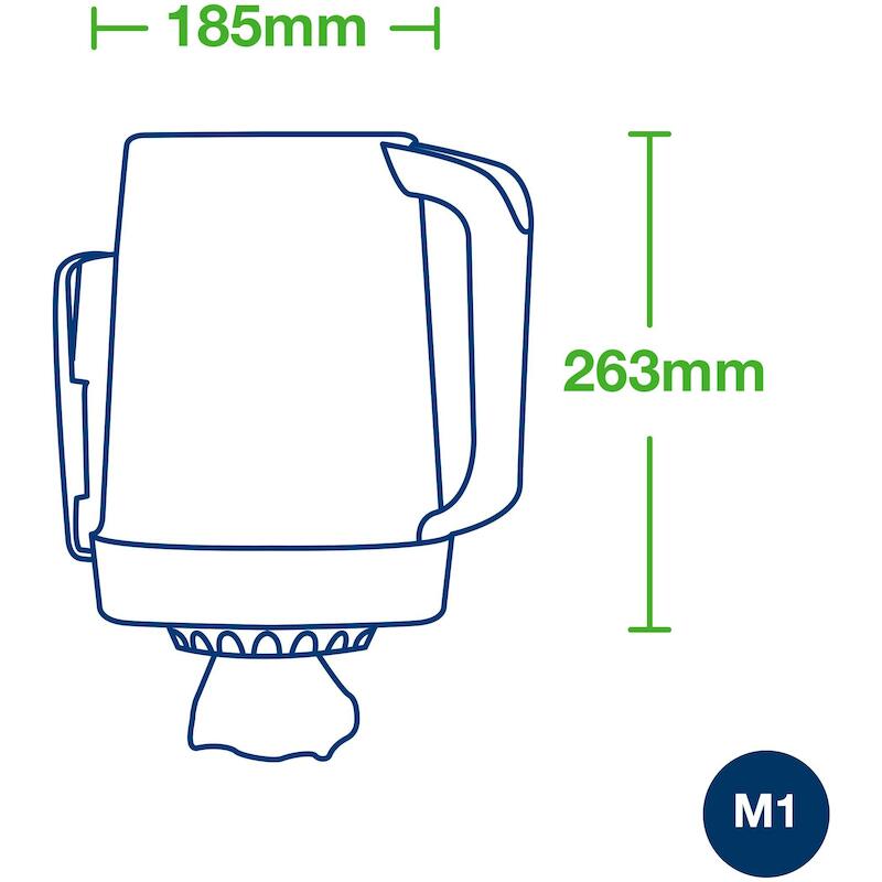 DRAAGBAAR MINI-CF STARTPACK 658001 WIT/TURQ.  TORK