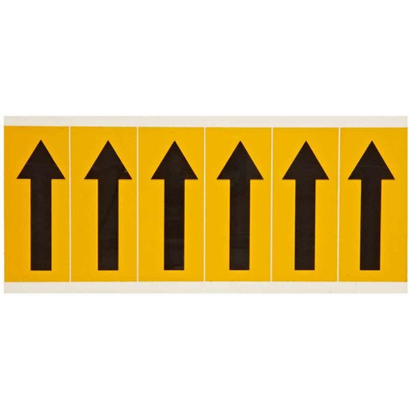 SYMBOOL - BRADY 044040 - 'PIJL' ZWART OP GEEL 38X89 MM (150 EA)