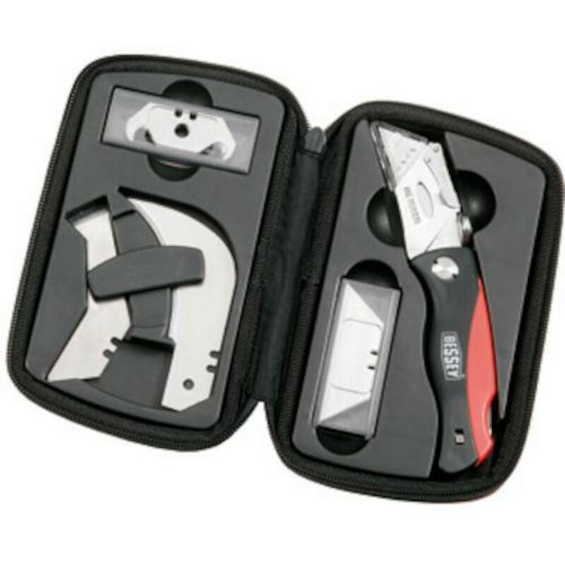 COUTEAU PLIANT+LAMES RECHAN.DBKPH-SET POCHETTE BES