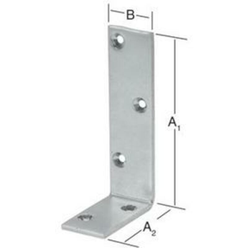 HOEKIJZER GALV              100X50X40