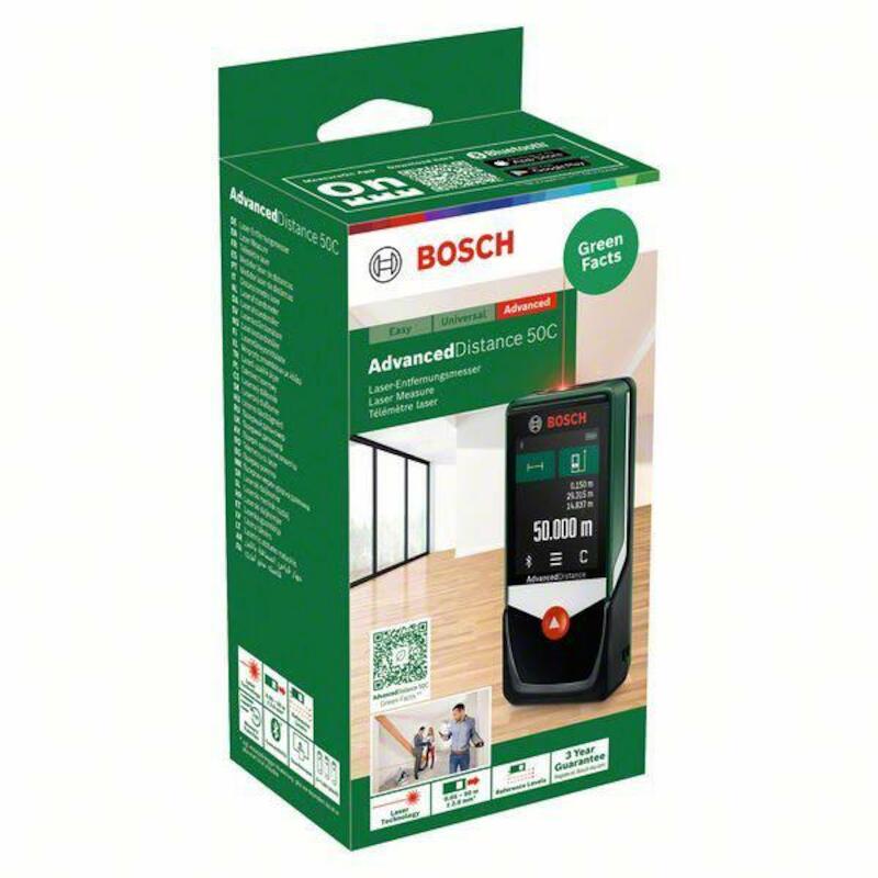 LASERAFSTANDSMETER 50M      ADVANCEDDISTANCE 3XAAA