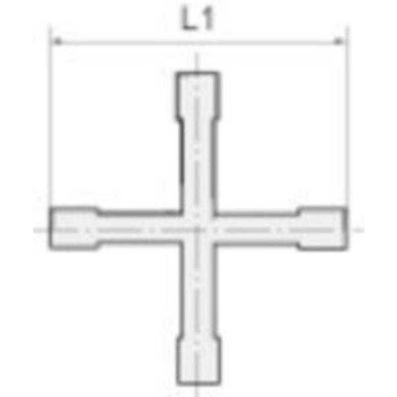 VERBINDINGSSTUK      KRUIS  6 MM