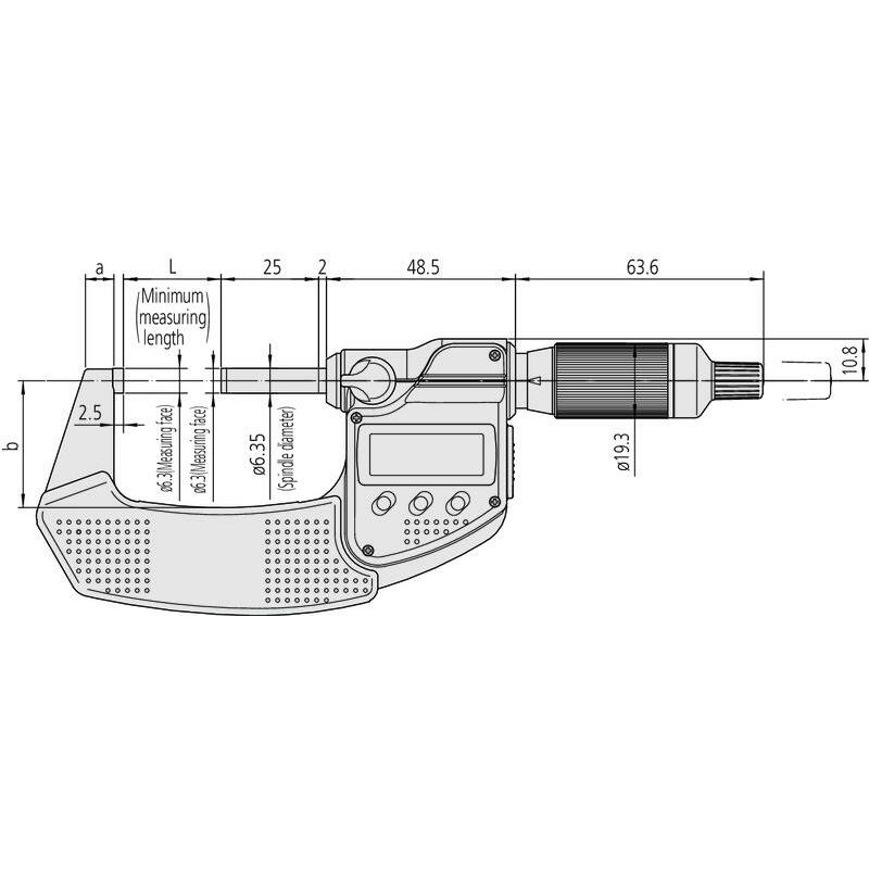 BUITENSCHROEFMAAT 75-100MM  293-143-30 0,001 MITUT