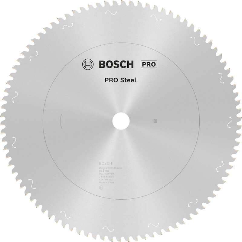CIRKELZAAGBLAD 355X2,2X25,4 2608844871 90T   BOSCH