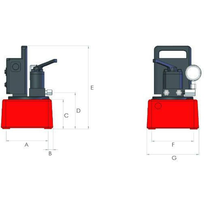 240V, TWO STAGE, ELECTRIC DRIVEN COMPACT PUMP - HEP103242LS - HI-FORCE