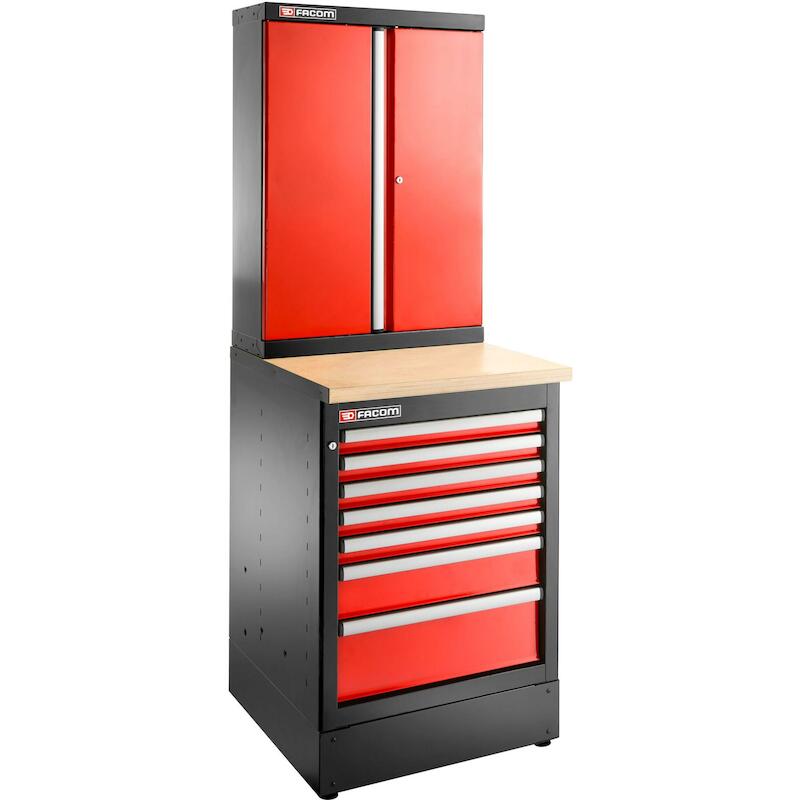 MEUBLE BAS 7 TIROIRS ROUGE  JLS3-MBS7T       FACOM