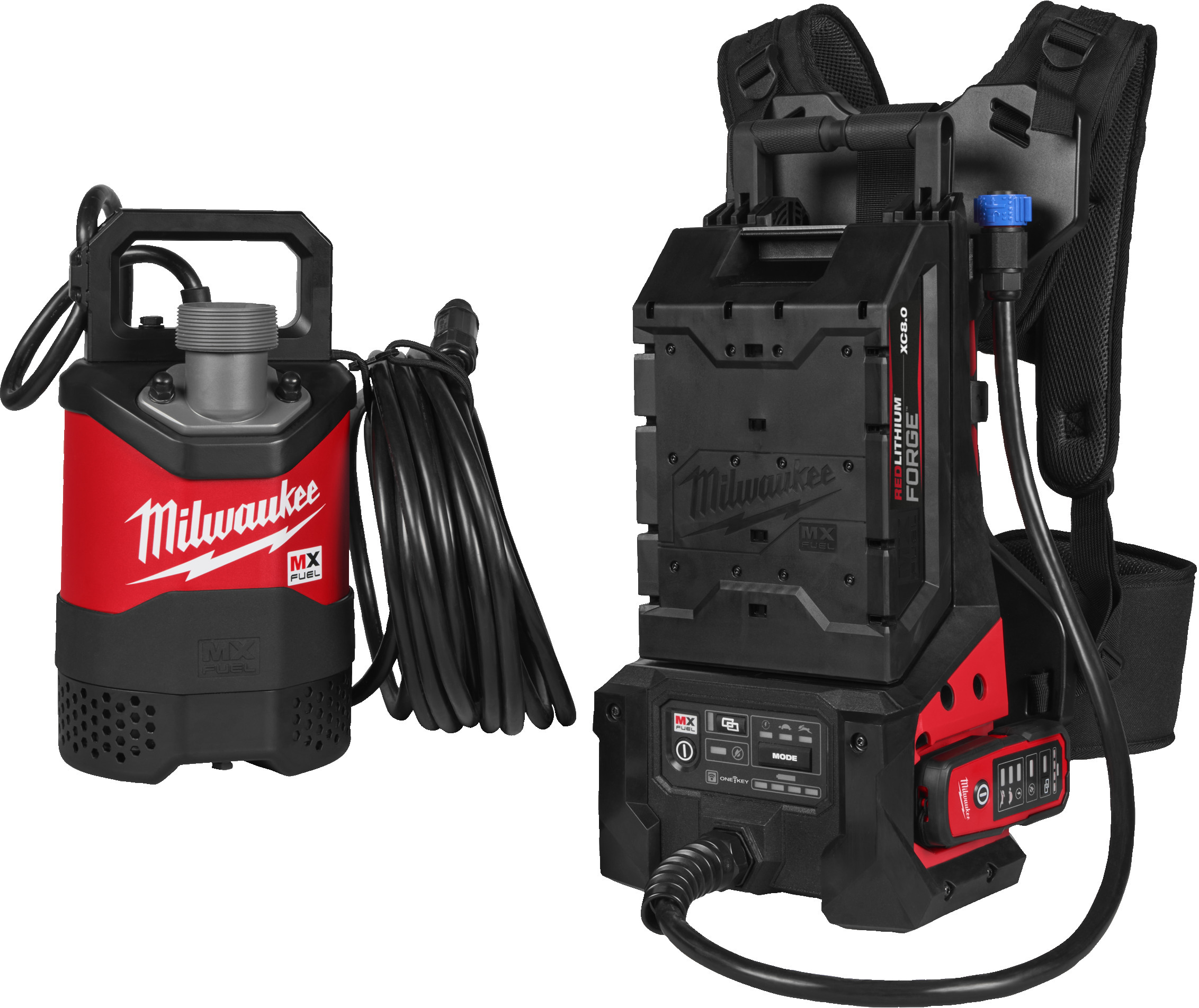 ACCU-DOMPELPOMP 72V/2X8AH   MXF SMP2-802 MILWAUKEE