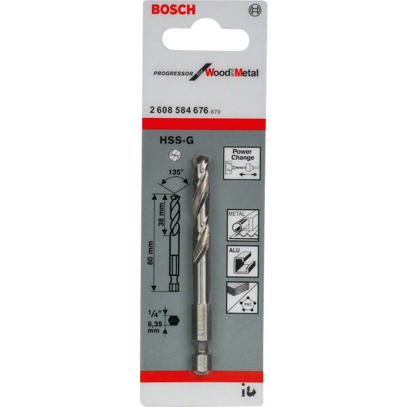 CENTREERBOOR HSS-G 1/4"     2608584676       BOSCH