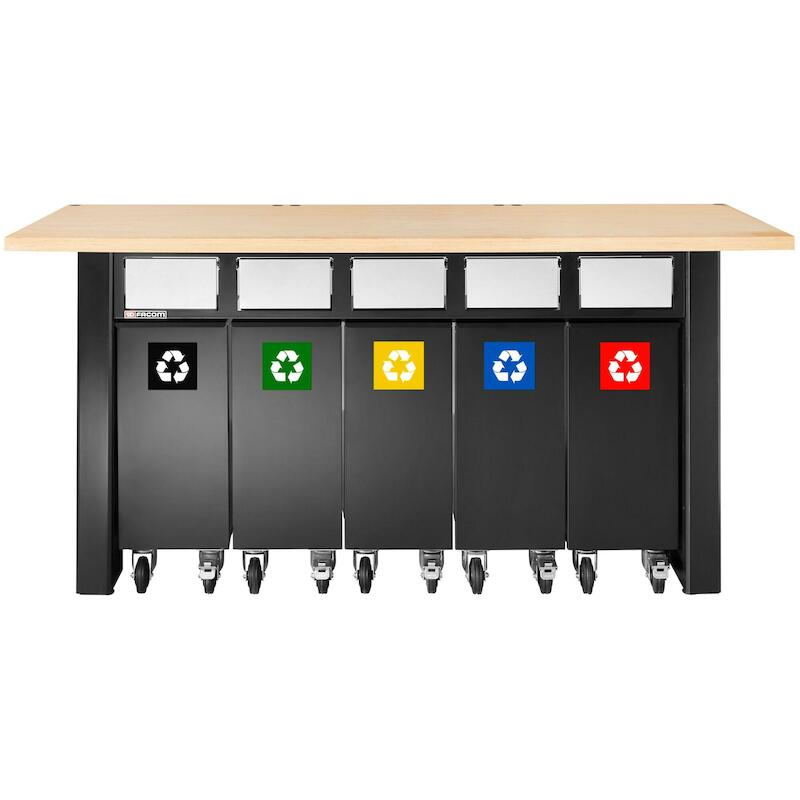 SET DE 5 COLLECTEURS DE TRI JLS3-5BINS (5PC) FACOM
