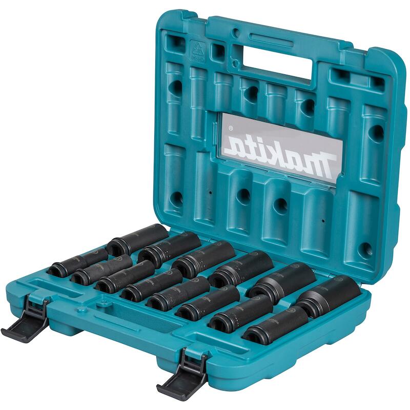 JEU DE DOUILLES A CHOCS LONGUES 1/2" 14 PCS - E-16586 - MAKITA