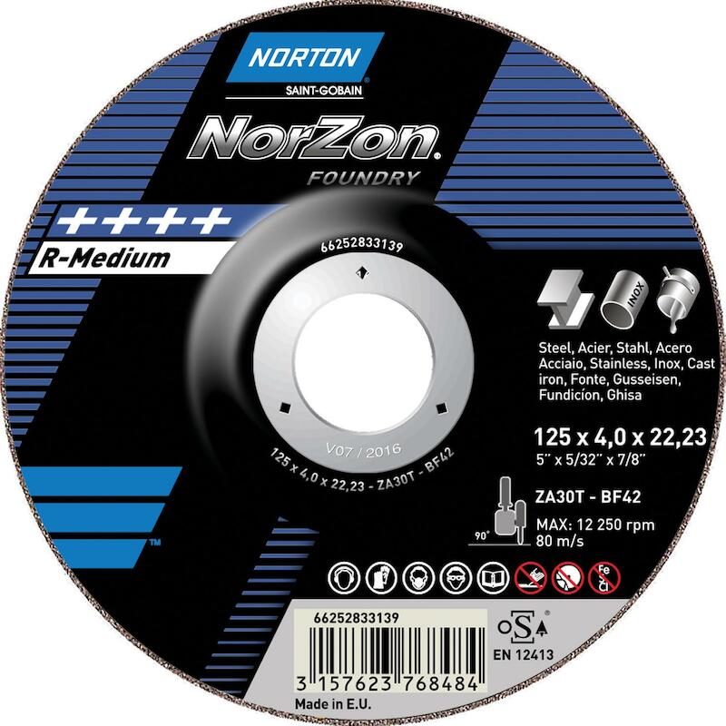 DISQ. ÉBARBER 125X7,0X22,23 NORZON III FOUNDRY NOR