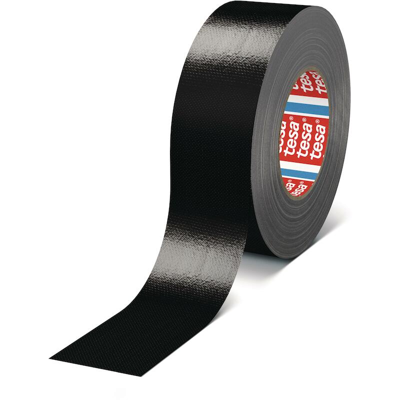 KLEEFBAND - TESA 04688 TESABAND PE-GEËXTRUDEERD TEXTIEL - ZWART 50 MM X 50 M