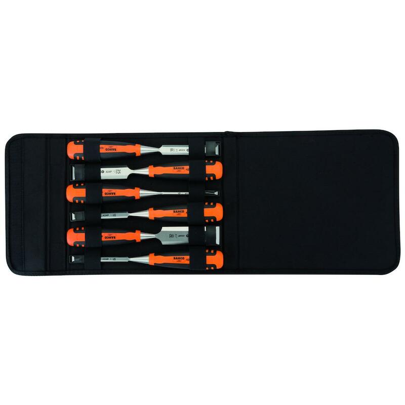 STEEKBEITELSET IN TAS       424P-S6-PP  (6ST)BAHCO
