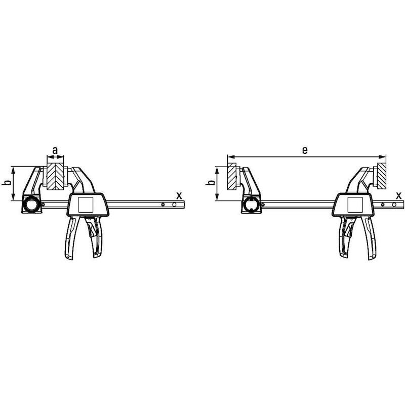 PRESSE "UNE MAIN" 450X80    EZL45-8         BESSEY