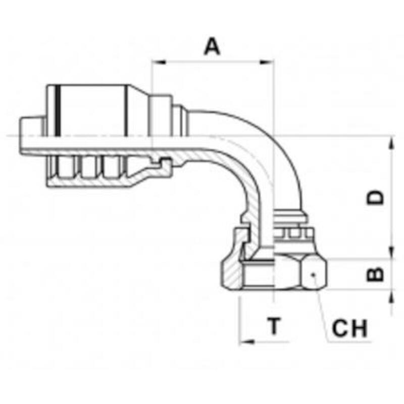 RACCORD A SERTIR     DKJ90 (13943)-10-10 (15,9) IT