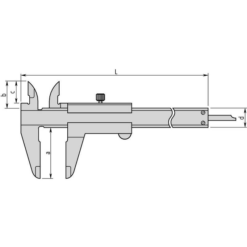 PIED A COULISSE 0-150MM     530-102 0,05MM MITUTOY