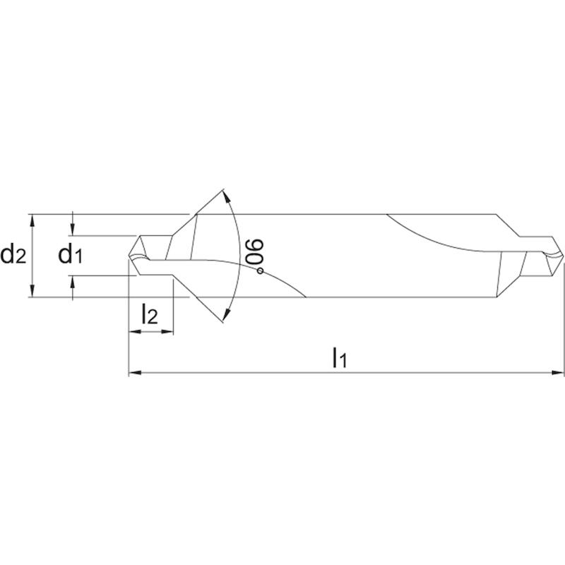 CENTERBOOR   HSS 90° S4     15.500 1X35    PHANTOM