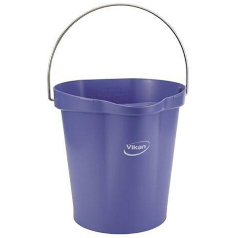 SEAU PP/INOX MAUVE          5686/8 - 12L     VIKAN