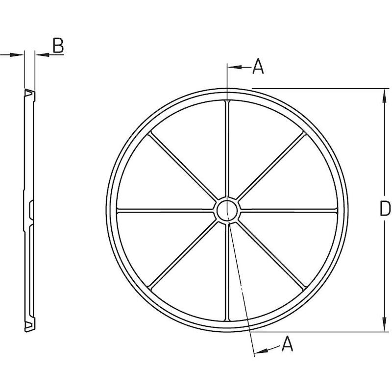Skf - asnh 516-613 - Couvercle d'obturation en polypropylène pour paliers snl - 102 x 5 mm - 01230192