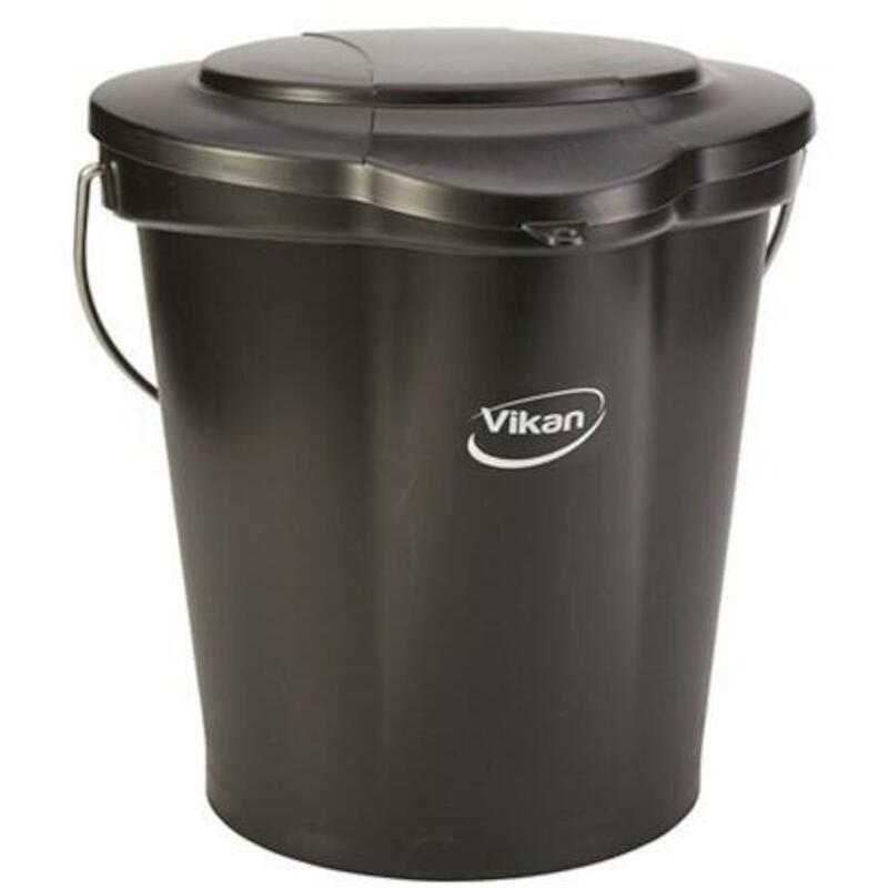 SEAU PP/INOX NOIR           5686/9 - 12L     VIKAN