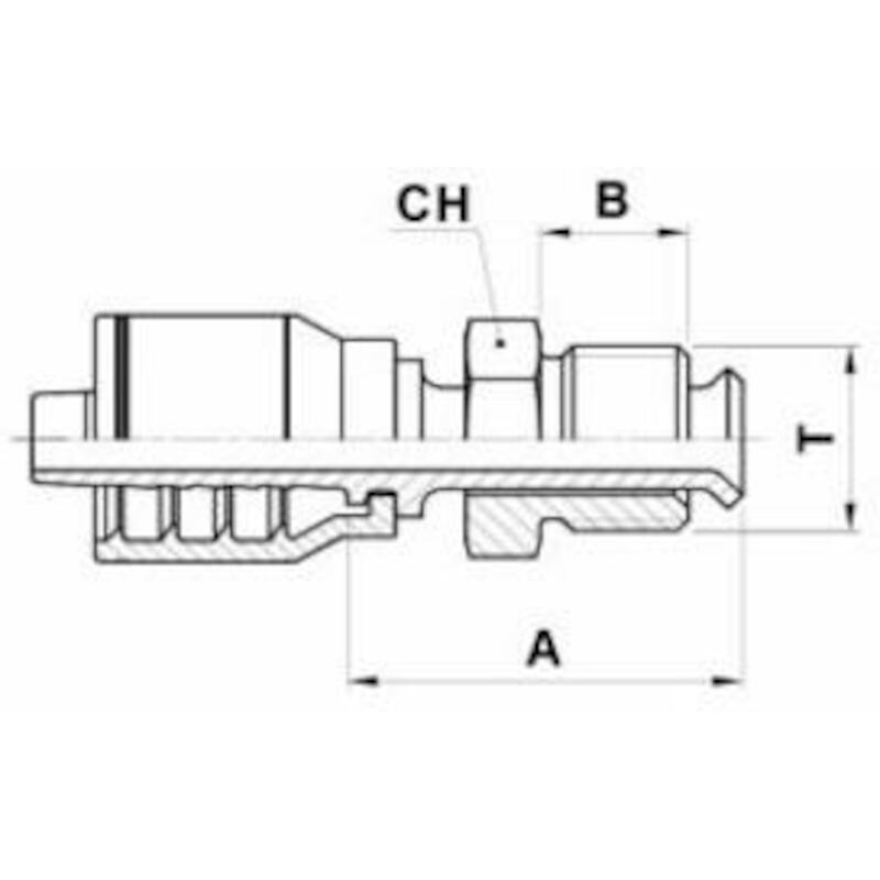 RACCORD A SERTIR     MSAE INV (12843)-04-4(6,3) IT