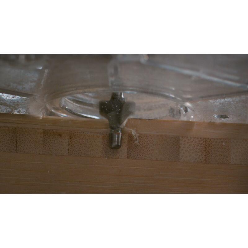 FREZENSET IN HOUTEN KOFFER  660JA      (7ST)DREMEL