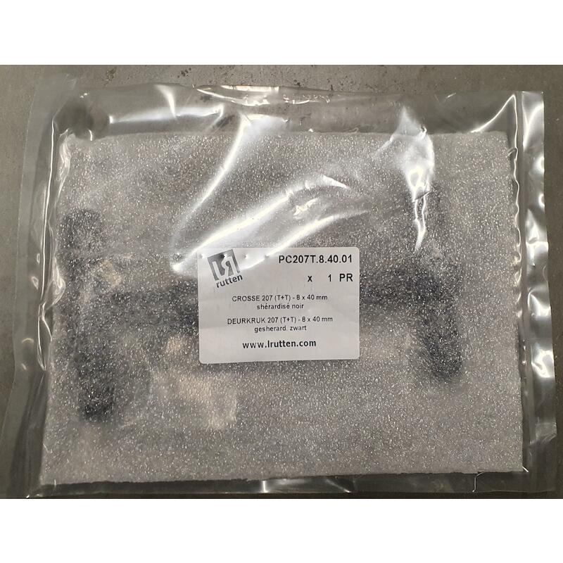 DEURKRUK T+T ZWART          PC207T.8.40.01  RUTTEN