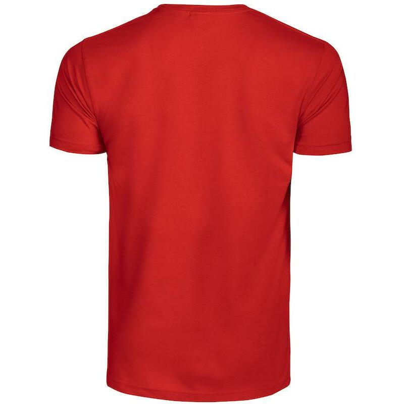 T-SHIRT COTTON              HEAVY ROUGE    L PRINT