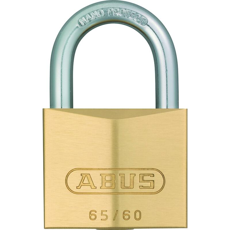 HANGSLOT MESSING GELIJKSL.  65/60 KA 603      ABUS