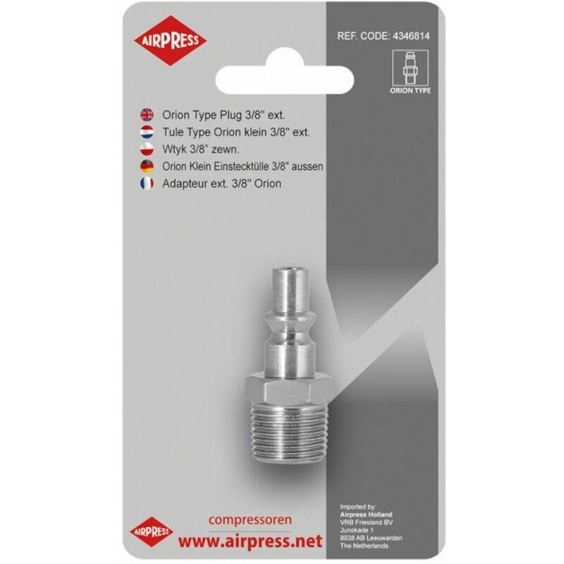 EMBOUT ENCLIQ.3/8"BSPT/M    46814      MS AIRPRESS