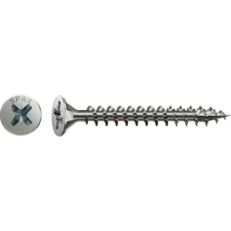 SPAANDERPLAATSCHROEF - SPAX S - VERZONKEN PZ2 VOLLE DRAAD 4X35 MM (200 EA)