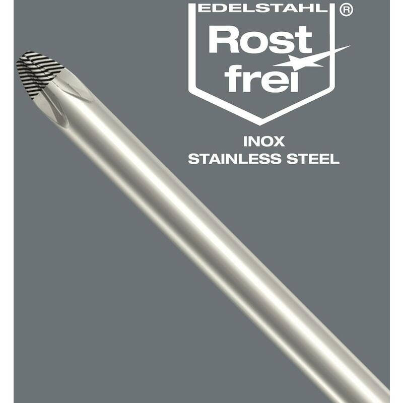 WERA 3816 R BITS-HANDHOUDER MET RAPIDAPTOR SNELWISSELHOUDER, RVS (1/4 duim x 119 mm)