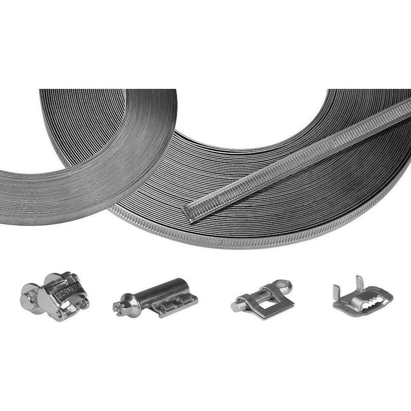 KLEMBAND 12MM RVS W3        NORMETTA  ROL.30M