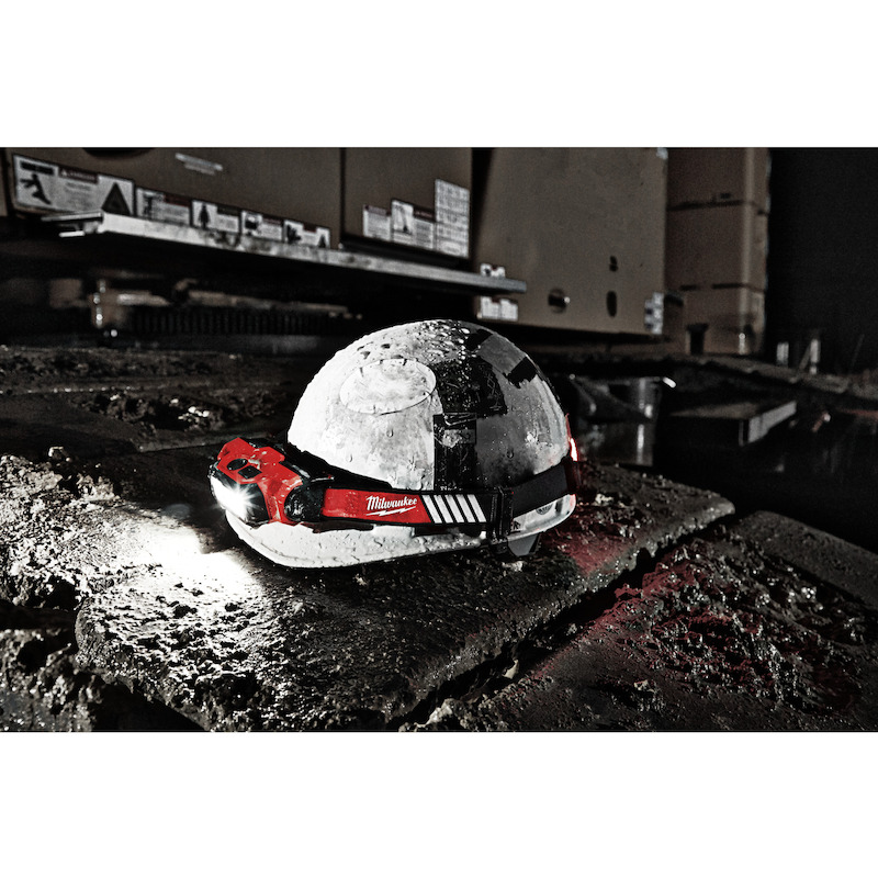 Milwaukee - Lampe frontale led rechargeable pour casque - L4 HL-VIS-301 - 4 V - 1x 3,0 Ah - 600 lm - 03205884