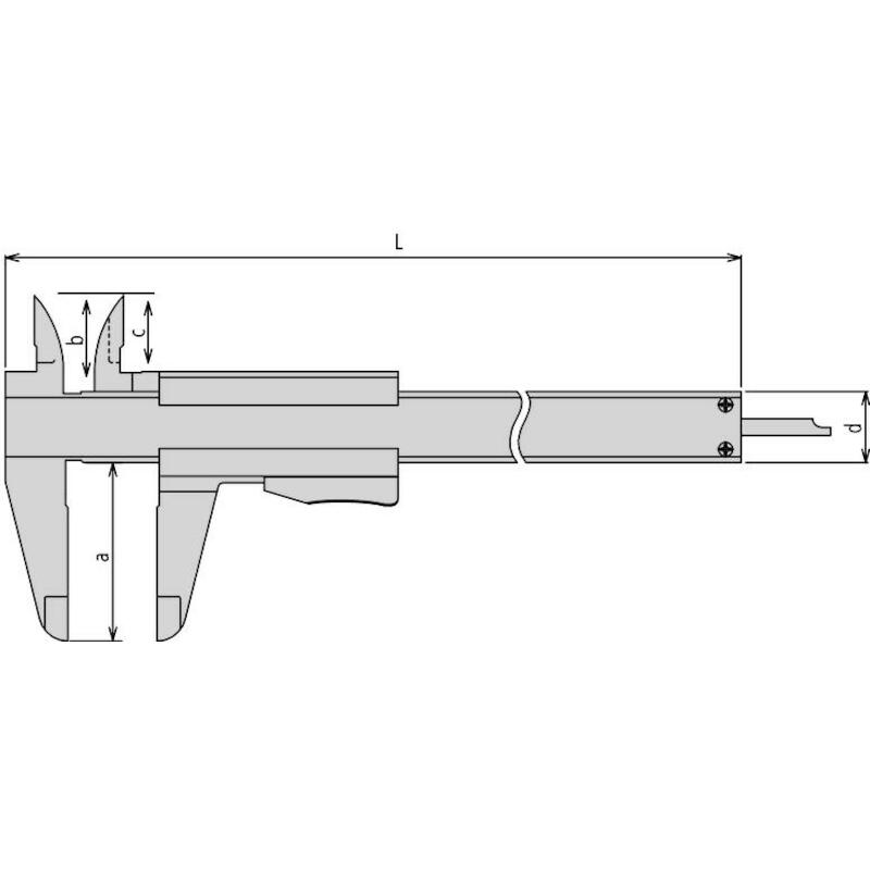 PIED A COULISSE 0-200MM     531-108 0,05MM MITUTOY