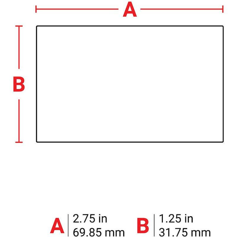 ETIQUETTE BRILLANT BLANC    031330(3000)69,85X31,7