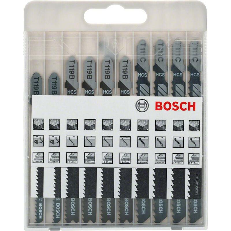 DECOUPEERZAAGBLADENSET HOUT 2607010629 (10ST)BOSCH