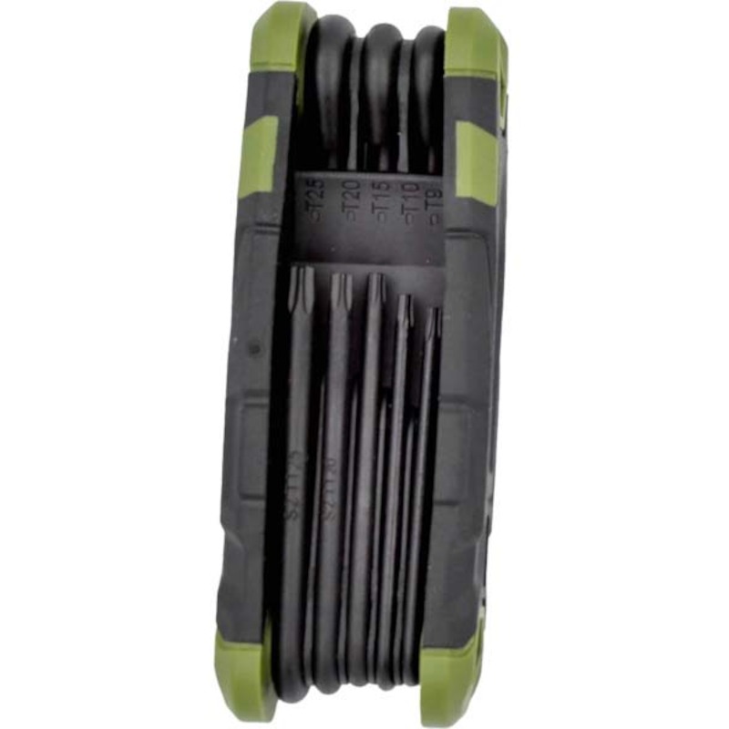 SET VAN 8 KORTE INBUSSLEUTELS RESISTORX® TT9 TOT TT40