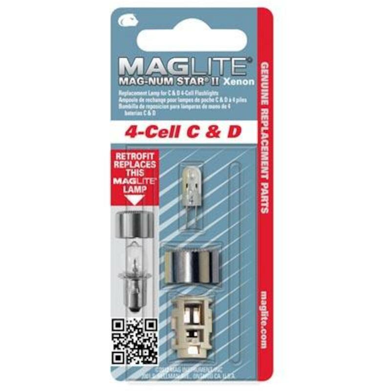VERVANGLAMP 4-C. C&D XENON  LMXA401U       MAGLITE